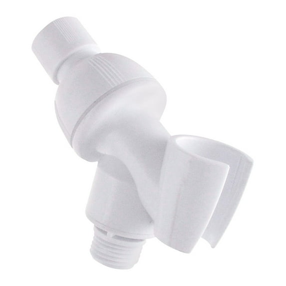 LDR White ABS Shower Arm Mount