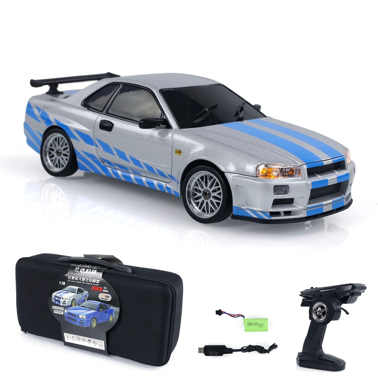 TOUCAN RC HOBBY US in Stock 1/18 RC Racing Car RWD Radio Control Drift Vehicles Model Gyroscope LD1899