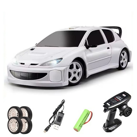 LDRC 1/28 LD2802 4WD 2.4GHz Remote Control Drift Car ESC Servo RC Racing Vehicle Motor Protection Full Nylon Frame RTR Model Toy