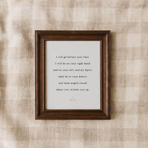 LDS D&C 84 88 Come Follow Me Relief Society Doctrine and Covenants Art, Unframed Paper Poster 8x10in