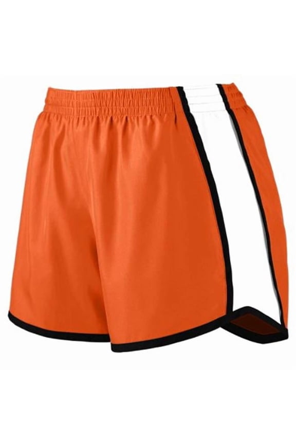 LDS JR FIT PULSE TEAM SHORT OR/WH/BK S