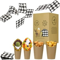 LDVINE  Charcuterie Cups - Popcorn Container - 75 Pcs 16oz Kraft paper  Fries Holder
