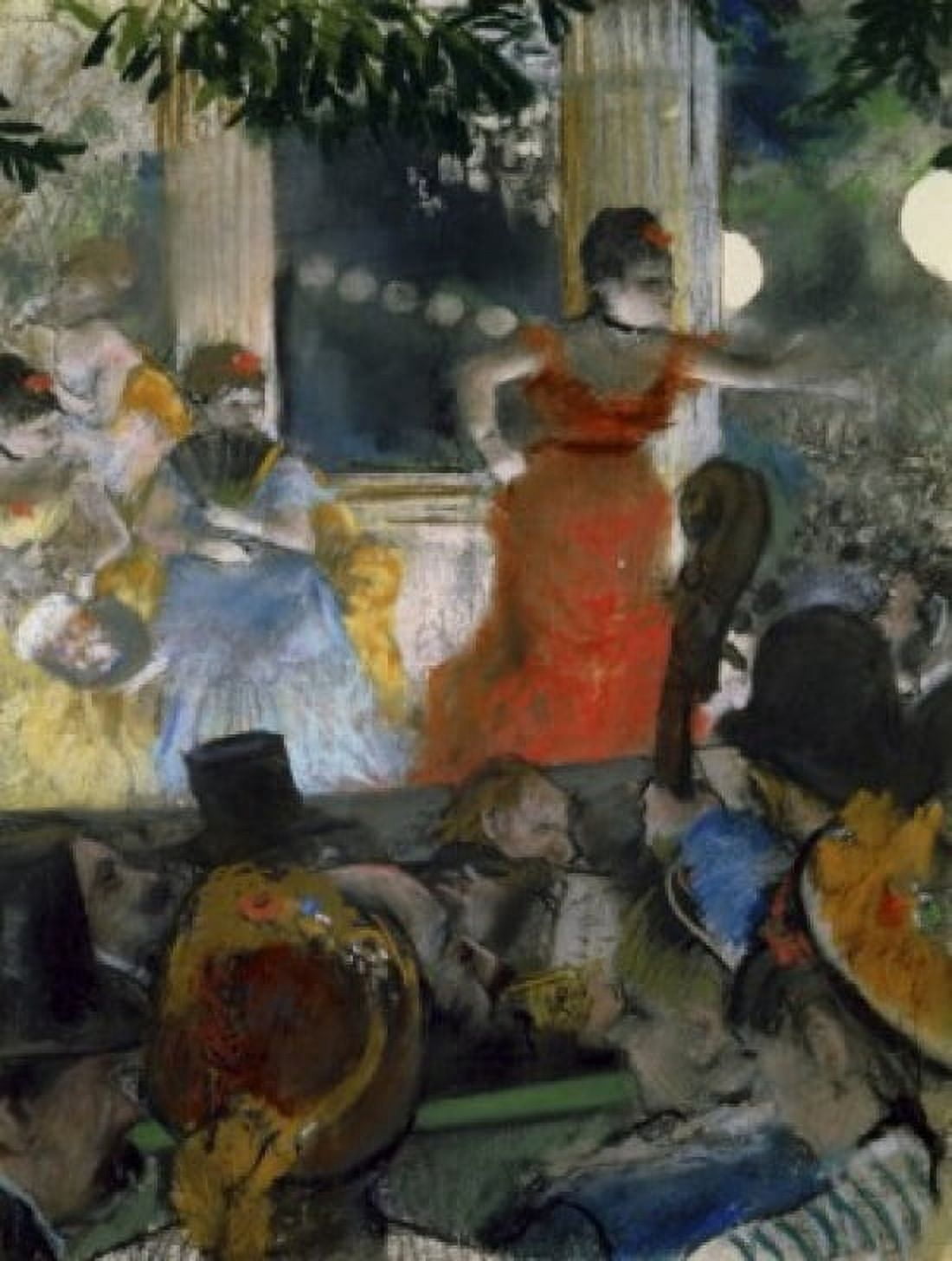 LE CAFE CONCERT DES AMBASSADEURS 1876-77 PASTEL Degas Edgar 1834 d1917 French Musee des Beaux-Arts Lyon France Canvas Art - Edgar Degas (18 x 24)