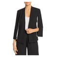 thumbnail image 1 of LE GALI Womens Black Pocketed Slitted Striped Wear To Work Blazer Jacket XS, 1 of 2