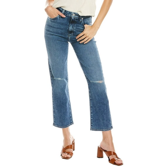 LE JEAN womens High-Rise Modern Straight Jeans, 27, Blue