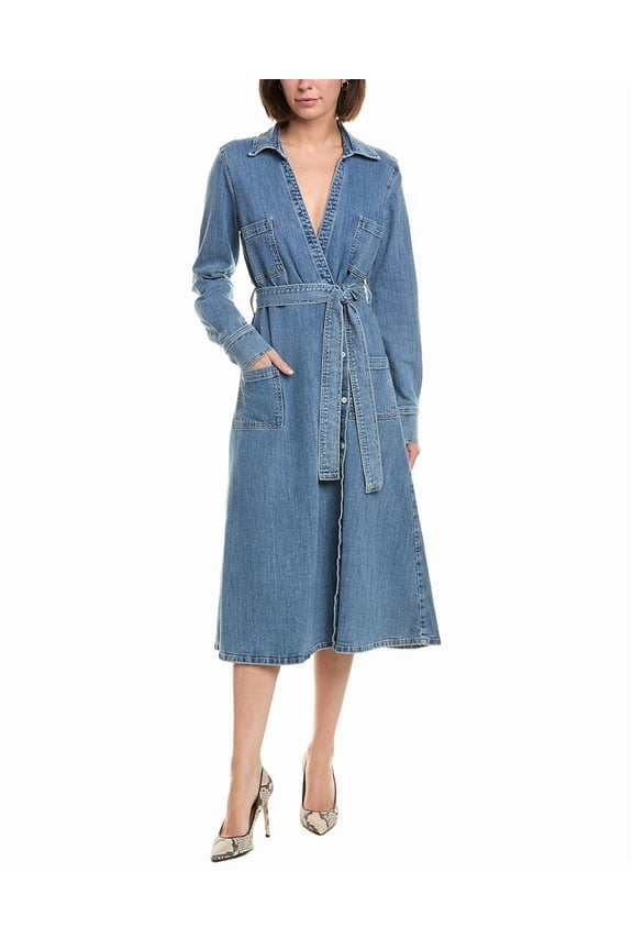 womens Misty Midi Dress, xs, Blue