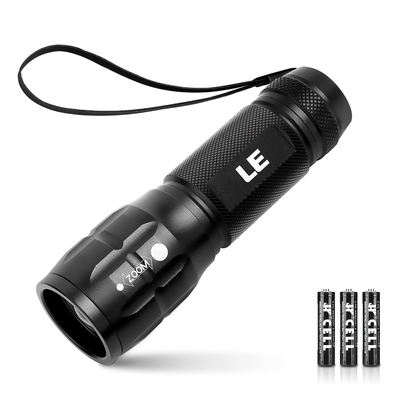 Flere teleskop metan LE LED Flashlights LE1000 High Lumens, Bright Small Flashlight, Zoomable,  Waterproof, Adjustable Brightness Flash Light for Outdoor, Emergency, AAA  Batteries Included, Camping Accessories - Walmart.com