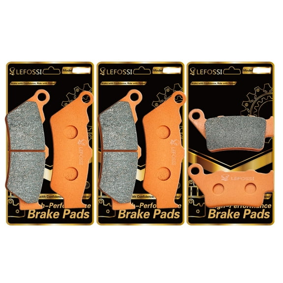 LE LEFOSSI Front Rear Carbon Fiber Brake Pads Compatible with for BMW F700 GS F700GS F 700 GS 2013-2017, F800 GS F800G 2008-2012 F 800 GS Adventure 2012 2013 2014 2015 2016 2017 FA209F FA209F FA213R