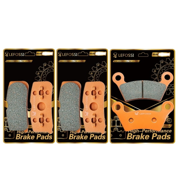 LE LEFOSSI Front and Rear Carbon Fiber Brake Pads Compatible with for Can Am Spyder RT/RT-S/RS/RS-S 10-12 High Performance,for Highway，Mountain Riding，Long Distance Touring FA474F FA473R