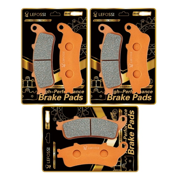 LE LEFOSSI Front Rear Carbon Fiber Brake Pads Compatible with HONDA 1800 GL1800 GL1800A GL1800B ABS GOLDWING 2001-2017 vfr 800 VFR 800 A Interceptor Fi 2002-2005 ST 1300 CBR 1100 VTX 1800 FA261FR