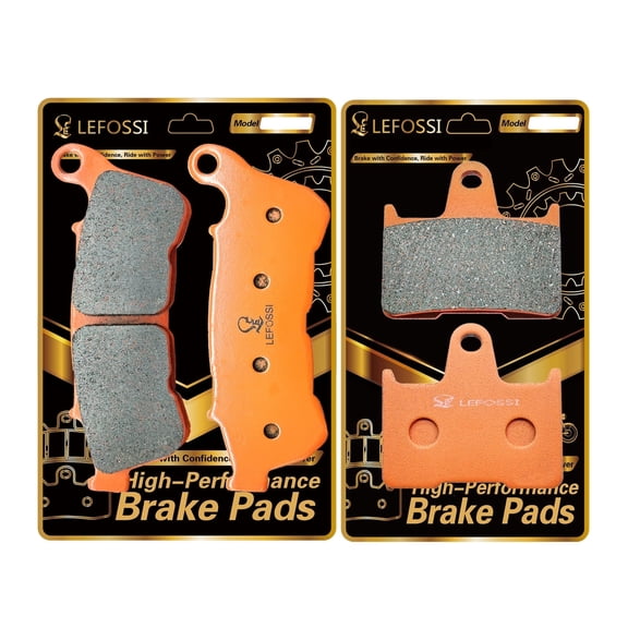 LE LEFOSSI Motorcyle Carbon Fiber Brake Pads Compatible with Harley Davidson iron 883 XL883 L Superlow XL 1200 X Forty Eight 2014-2024 xl 883 sportster FA640F FA254R