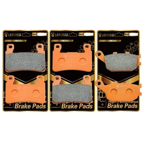 LE LEFOSSI Front Rear Carbon Fiber Brake Pads Compatible with for Honda CBR600 CBR 600 F1 F2 F3 F4 F4i F5 F6 Sport 99-07 CBR900RR Fireblade 1998-2003 CBR954 RR 02-03 CBR929 RR 2000 2001 FA265F FA174R