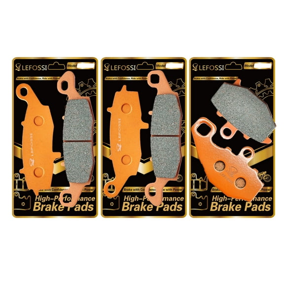 LE LEFOSSI Front and Rear Carbon Fiber Brake Pads Compatible with for Kawasaki ER-6N 2009-2016 Ninja 650 R EX650 2006-2016 Z750 2004-2006 Z750S 2005-2007 GPz 1100 1995-1998 FA229F FA231F FA192