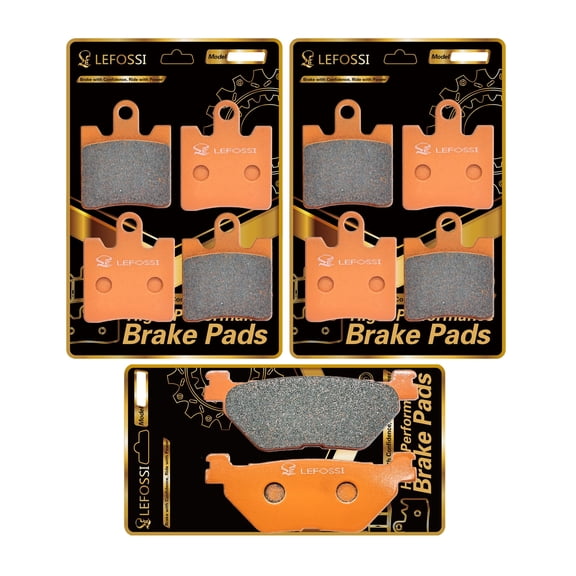 LE LEFOSSI Front and Rear Carbon Fiber Brake Pads Compatible with for Yamaha FJR1300 FJR 1300 A/AE 2006-2014 2015 2016 2017 2018 2019 2020 XV1900 XV 1900 A Midnight Star 2011-2016 FA423F FA319R