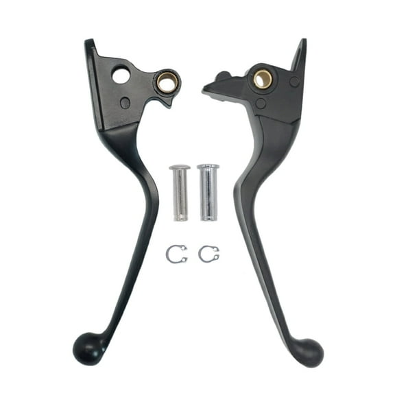 LE LEFOSSI Premium Aluminum Motorcycle Brake & Clutch Lever Compatiable with Harley Dyna Softail Fat Boy Low Rider Super Glide Wide Glide Breakout 2018 2019 2020 - Safety Corrosion-Resistant Black