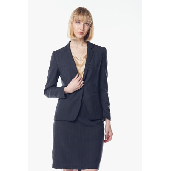 LE REUSSI Tailored Wool Blazer - Size: L, Made in USA.
