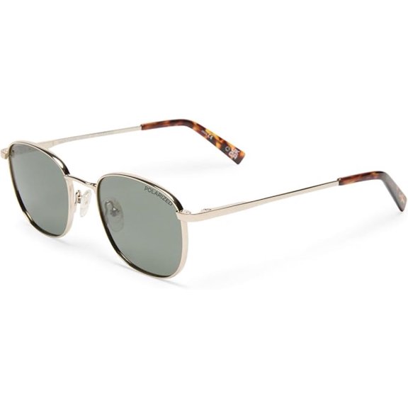 LE SPECS Unisex Polarized Sunglasses Neptune Deux Gold 52mm