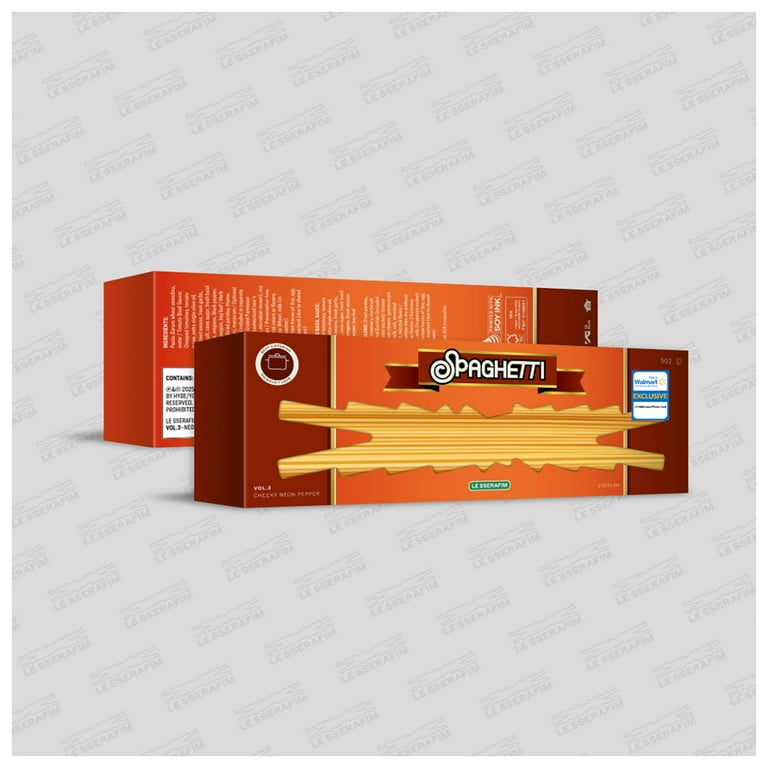 Le Sserafim - 1st Single Album 'SPAGHETTI' CHEEKY NEON PEPPER