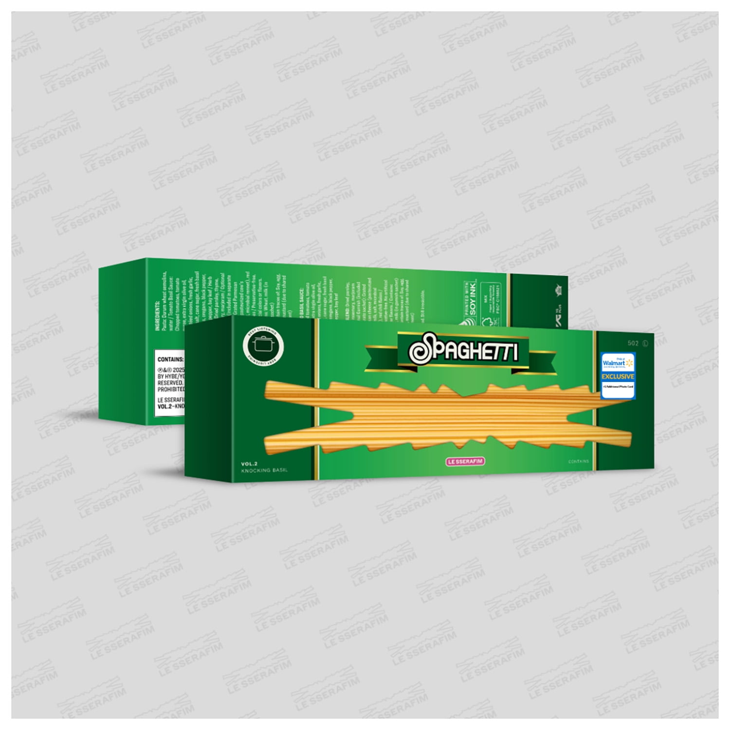 Le Sserafim - 1st Single Album 'SPAGHETTI' KNOCKING BASIL (Walmart Exclusive) - Music & Performance - CD [Exclusive]