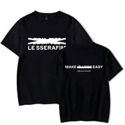 LE SSERAFIM Easy Merch T-Shirt Men/Women Streetwear Tshirt Shirt Short Sleeve