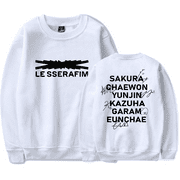 LE SSERAFIM New Album Easy Merch Crewncek Sweatshirt Merch Casual Sweatshirt Unisex Clothing