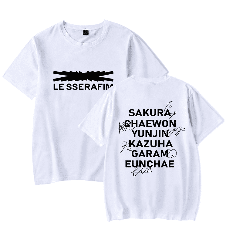 LE SSERAFIM New Album Easy Merch T-Shirt Men/Women Streetwear 