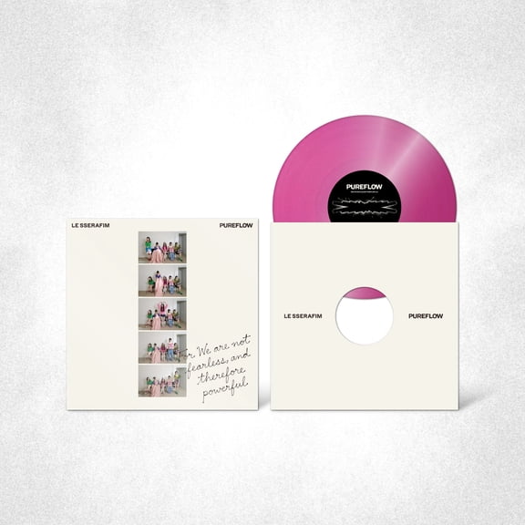 LE SSERAFIM - [PUREFLOW PT.1] 2nd Studio Album LP HOT PINK GLITTER Version