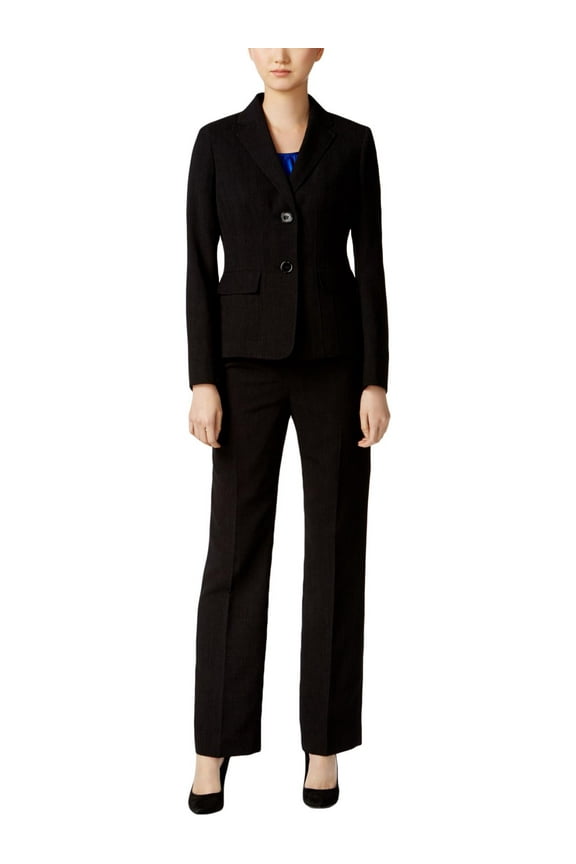 $90 Womens New 1298 Black Two Button Wear To Work Jacket 4 B+B