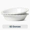 thumbnail image 1 of LE TAUCI 52 OZ Ceramic Baking Dish, 9" Pie Pan for Pumpkin Pie Chicken Pot Pie Tart Pan, White Bakeware for Christmas, 1 of 10