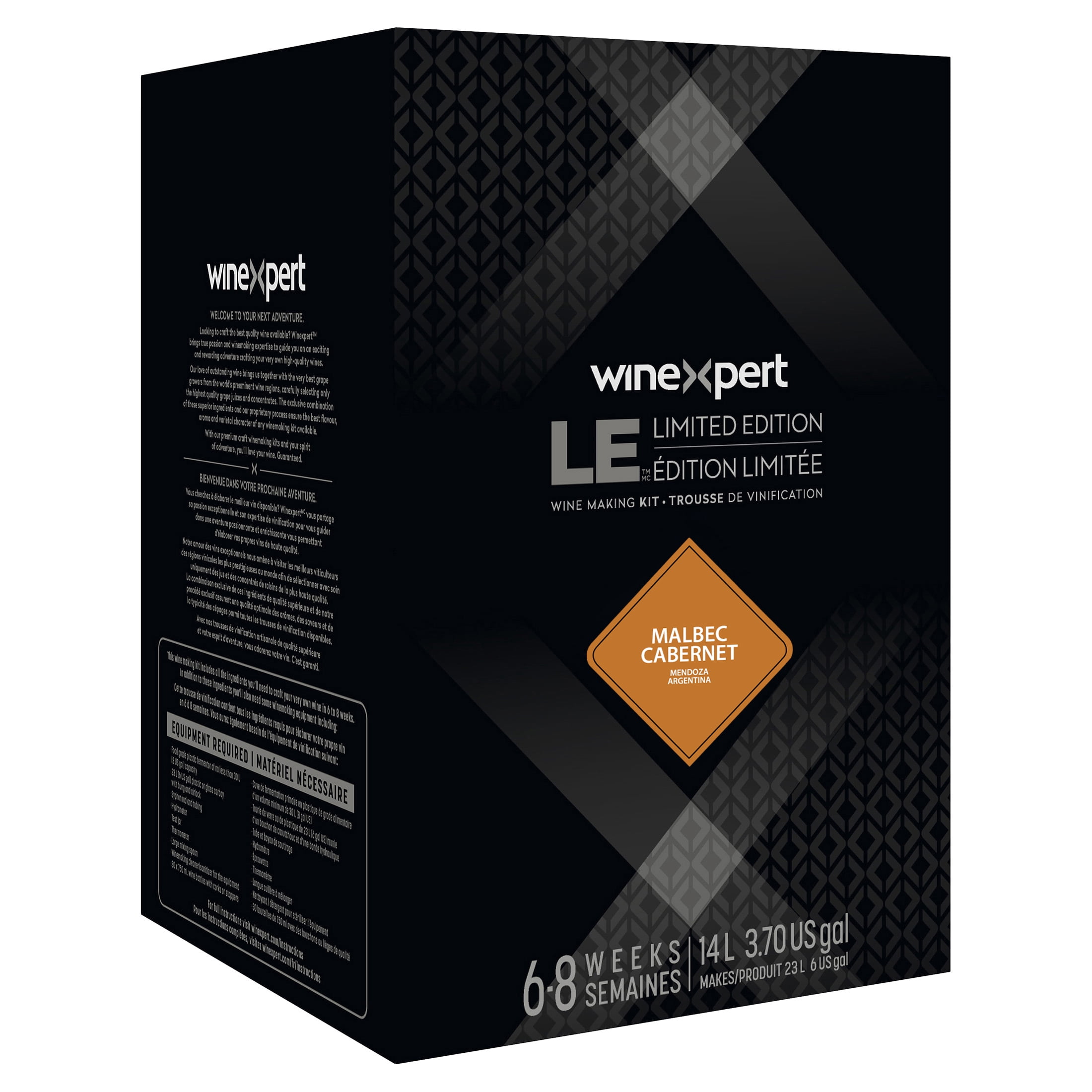LE25 Argentina Malbec Cabernet 14L - Wine Ingredient Kit by Winexpert