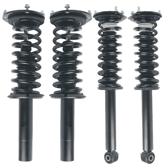 Leacree Air to Coil Spring Conversion Kit OE Replacement Front for 2011-2017 Audi A8 A8L D4 4Pcs