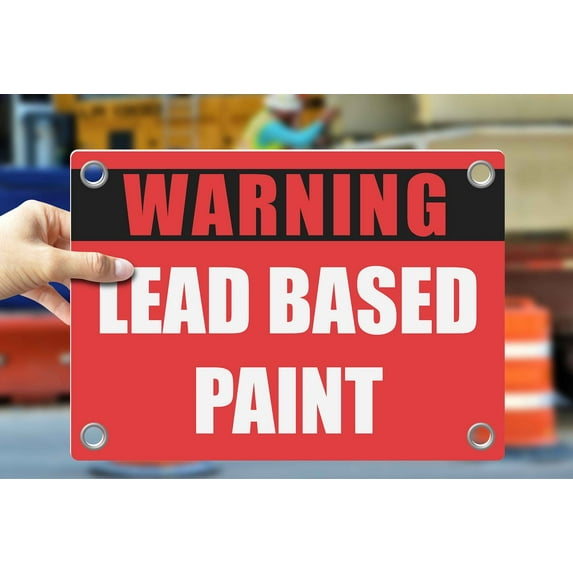 LEAD BAED PAINT | Warning Notice Caution Danger 3mm PVC Sign