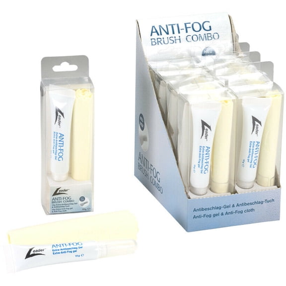 LEADER Anti-Fog Combo Gel Cloth Travel Purse Sport Goggles, 1 Lg Tube