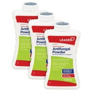 LEADER Athletes Foot AF Powder, Moisture Absorbing, Antifungal, Talc-Free, 2.5 oz, Compare to Zeasorb, Pack of 3