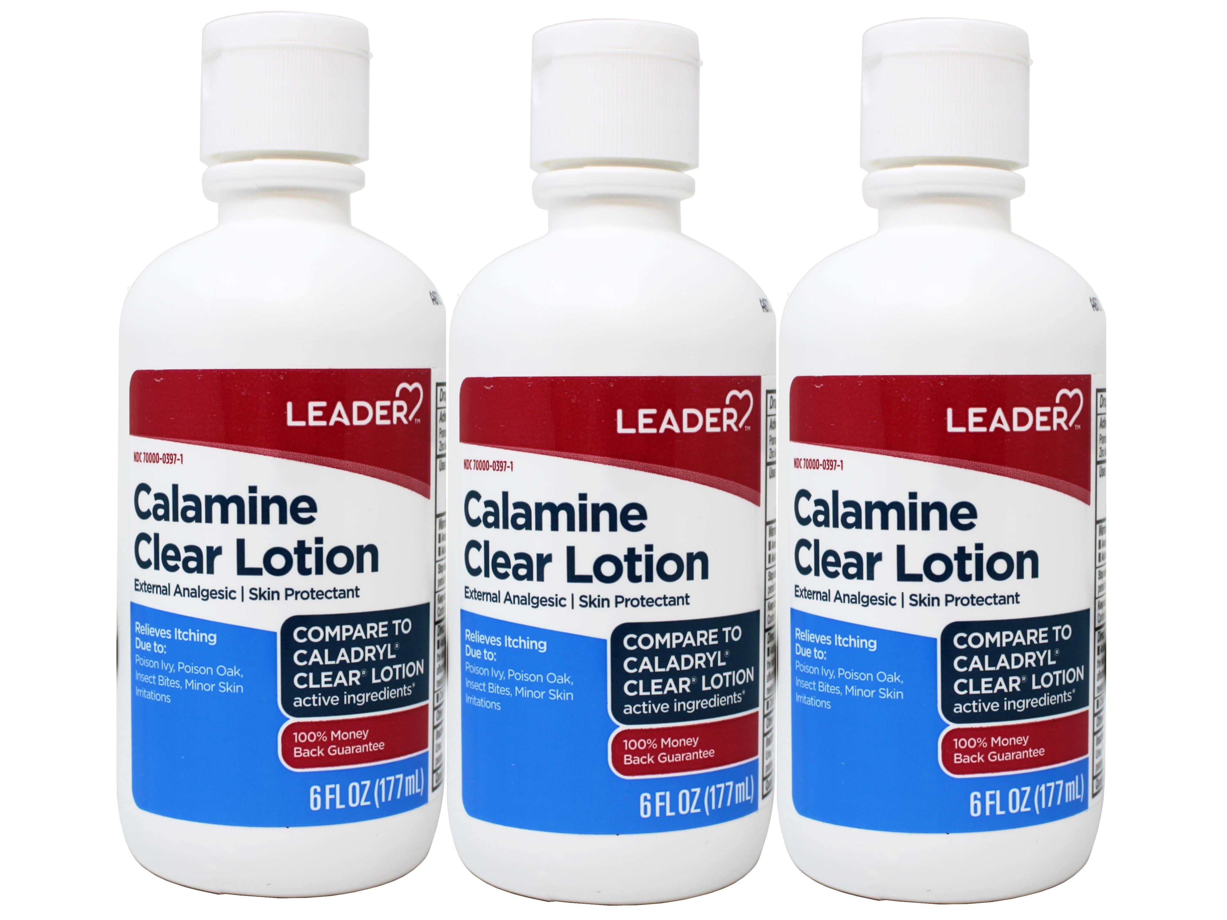 LEADER Calamine Clear Lotion, External Analgesic & Skin Protectant