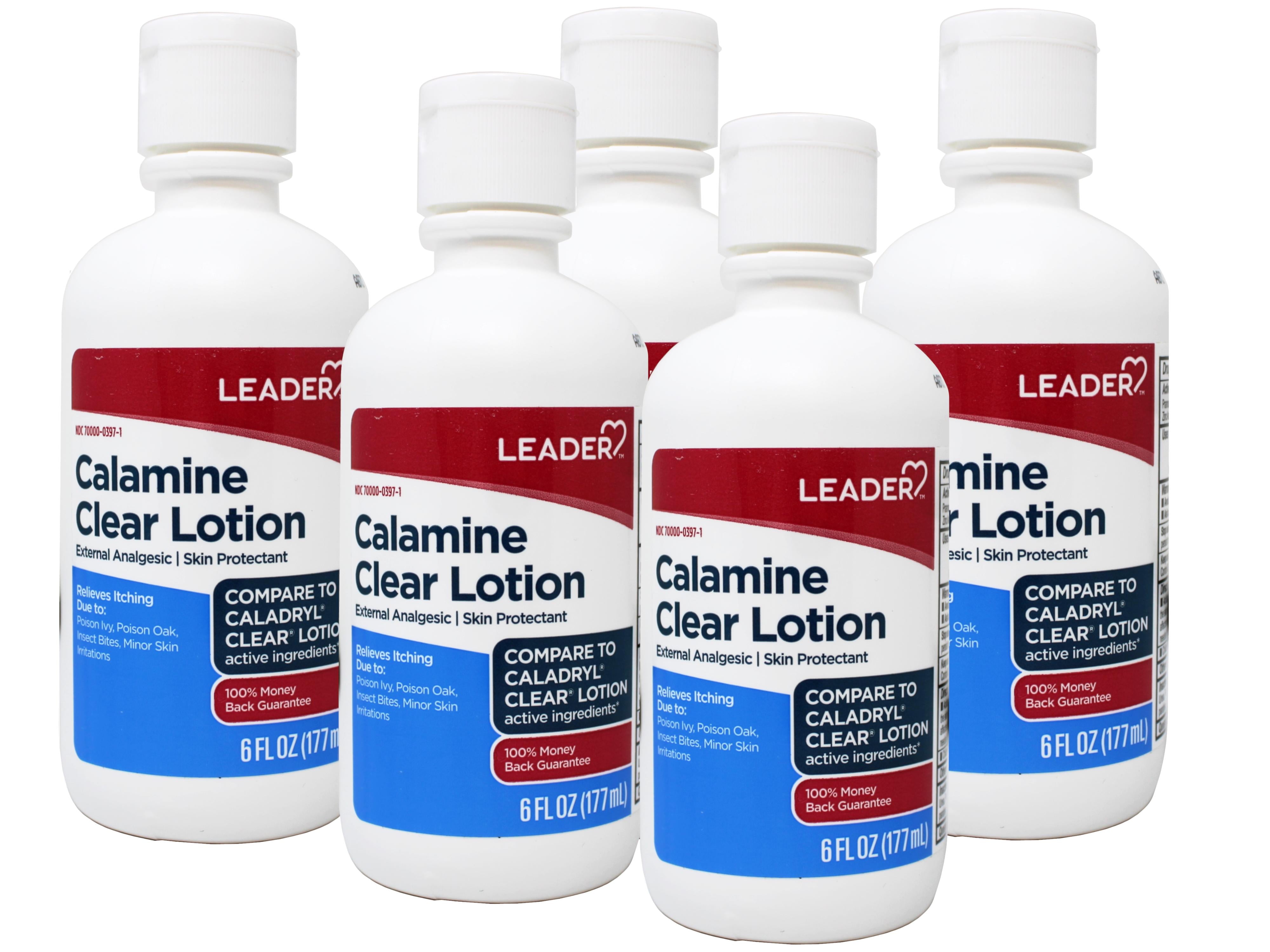 LEADER Calamine Clear Lotion, External Analgesic & Skin Protectant