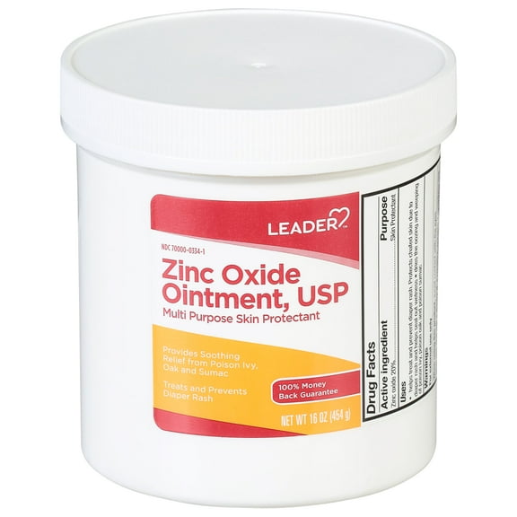 Leader Zinc Oxide Skin Protectant Ointment, 16 Oz