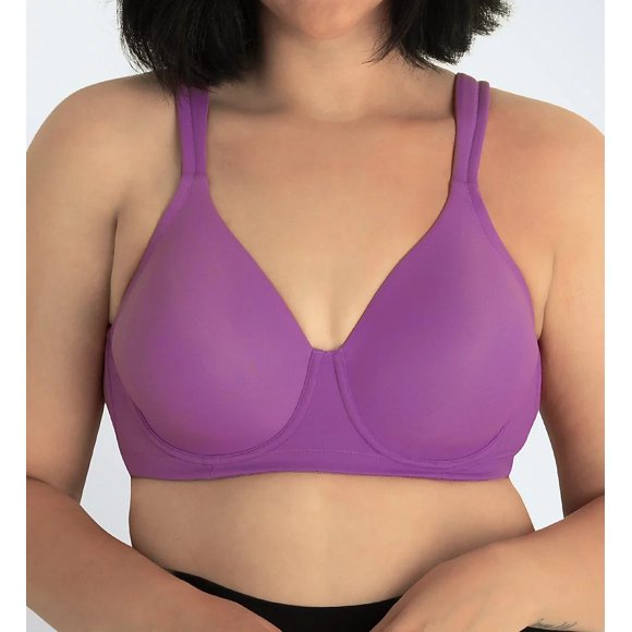 LEADING LADY Amethyst Plum Lightly Padded Underwire Bra, US 52B, UK 52B, NWOT