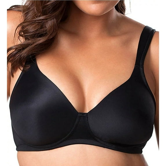 LEADING LADY Black Brigitte Lightly Padded Contour Bra,US 46B, UK 46B, NWOT