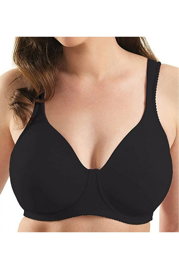 Black Brigitte Molded Soft Cup Bra, US 3D, UK 3D, NWOT