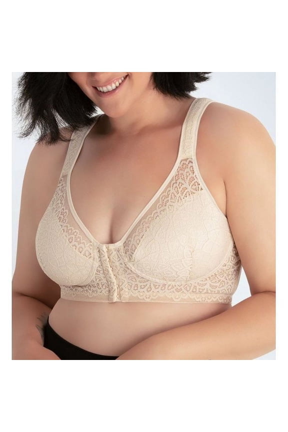 Whisper Nude Nora Lace Powermesh Posture Bra, US 36D, UK 36D, NWOT