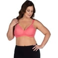 thumbnail image 1 of LEADING LADY Women's Plus-Size Wireless Padded T-Shirt Bra, Sun Kissed Coral, 38A, 1 of 4