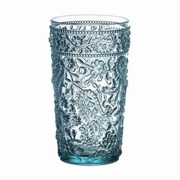 LEADINGWARE GROUP AS-1012SG Paisley HB 17 oz. Spanish Green Set of 4 pcs.