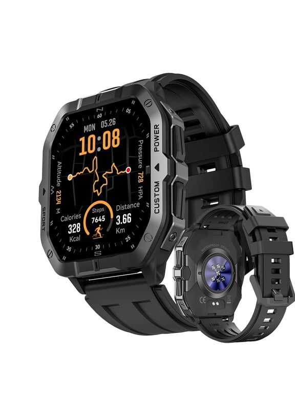 C32PRO GPS Smart Watch (GPS) 51mm Black Aluminum Case with Black Sport Band