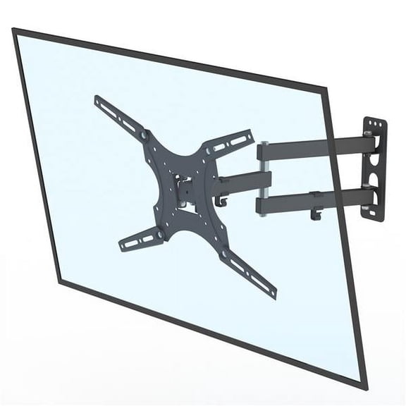 LEADZM 26-55" Adjustable Wall Mount Bracket Rotatable TV Stand TMX400 with Spirit Level