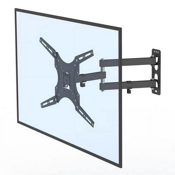 LEADZM 26-55" Adjustable Wall Mount Bracket Rotatable TV Stand TMX400 with Spirit Level