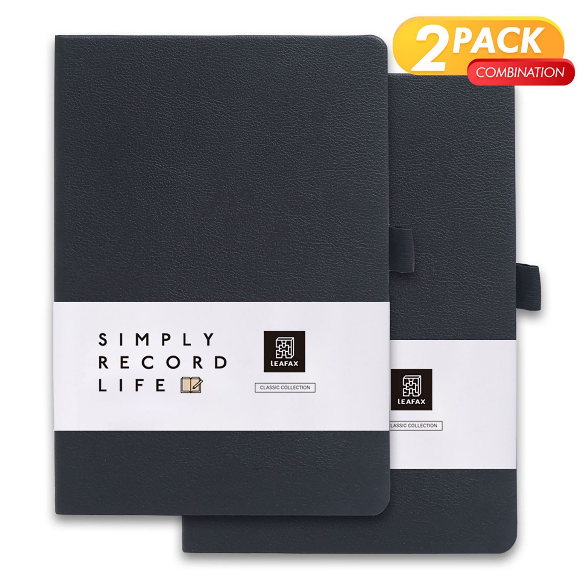 LEAFAX Classic Notebook with Thick Paper and Pen Insertion A5