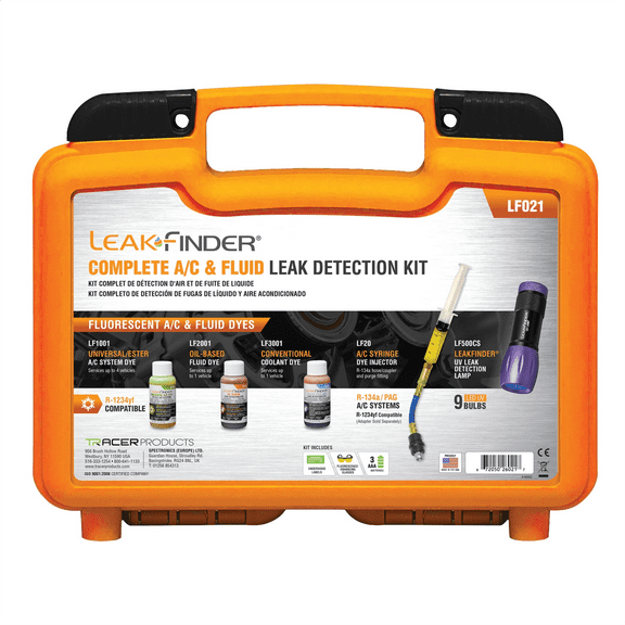 LEAKFINDER LF021 Auto Fluids & Air Conditioning Refrigerant Leak Detection Kit