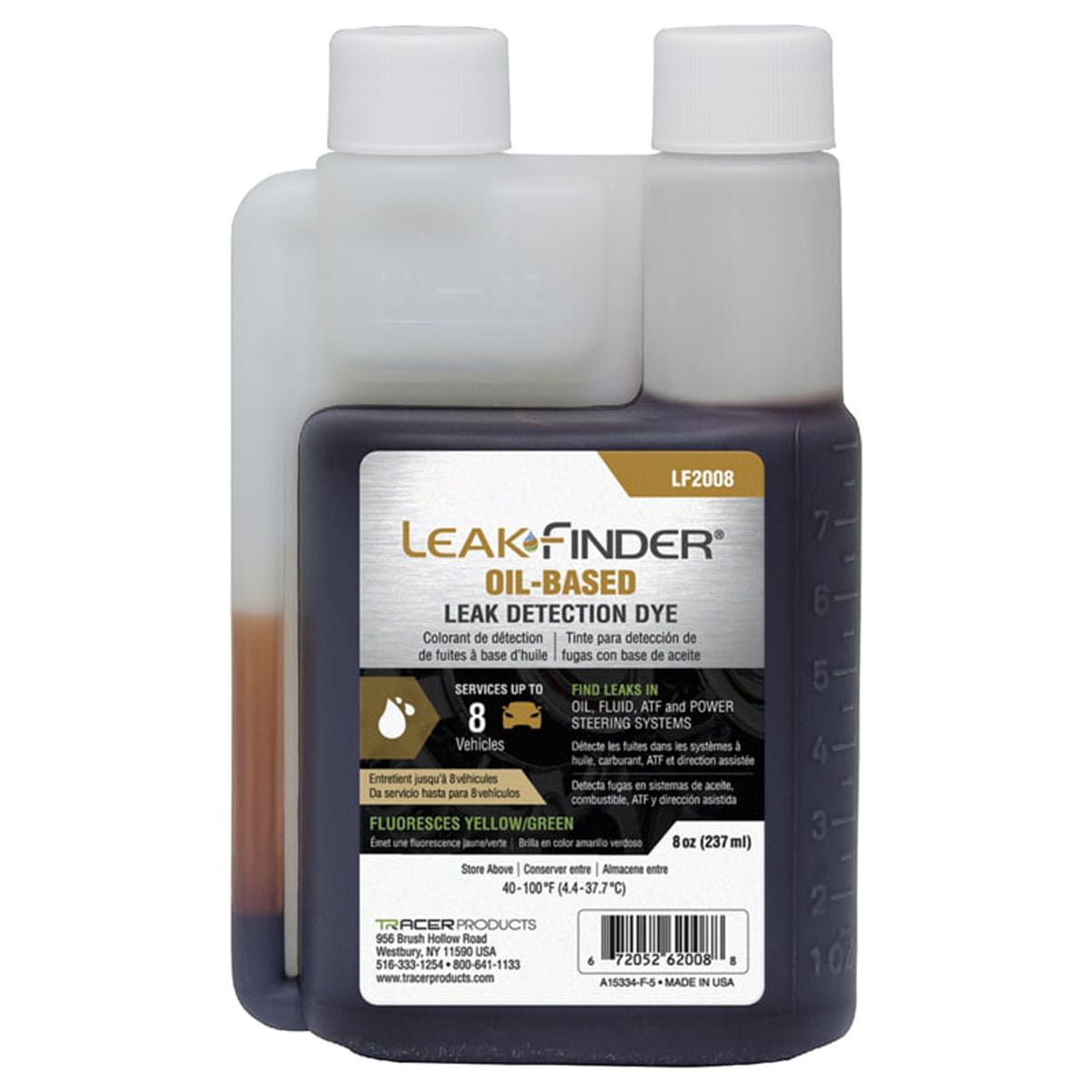 LEAKFINDER LF2008 Automotive OilBased Fluid Leak Detection Dye