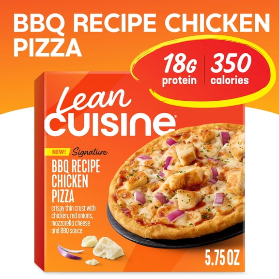 Lean Cuisine Signature BBQ Chicken Pizza, Frozen Personal Pizza, Wheat & Milk Allergens, 5.75 oz